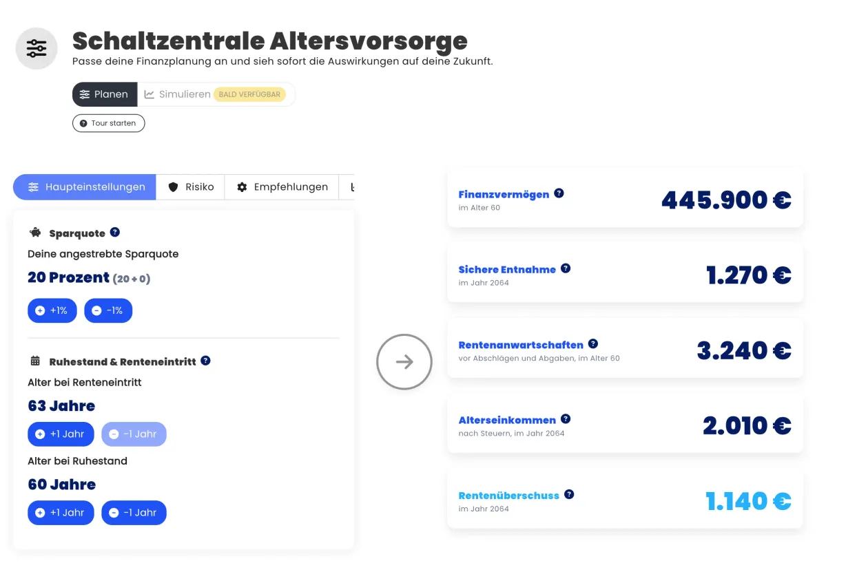 Illustration zu Schaltzentrale Altersvorsorge